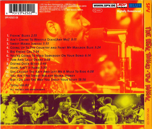 Taj Mahal - The Real Thing | SPV Recordings (SPV 42522 CD) - 2