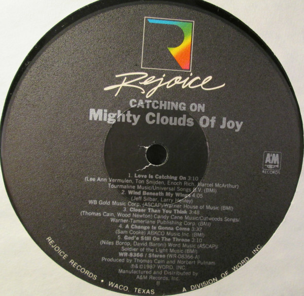 The Mighty Clouds Of Joy - Catching On | Rejoice Records (WR 8366) - 4 The Mighty Clouds Of Joy - Catching On | Rejoice Records (WR 8366) - 4