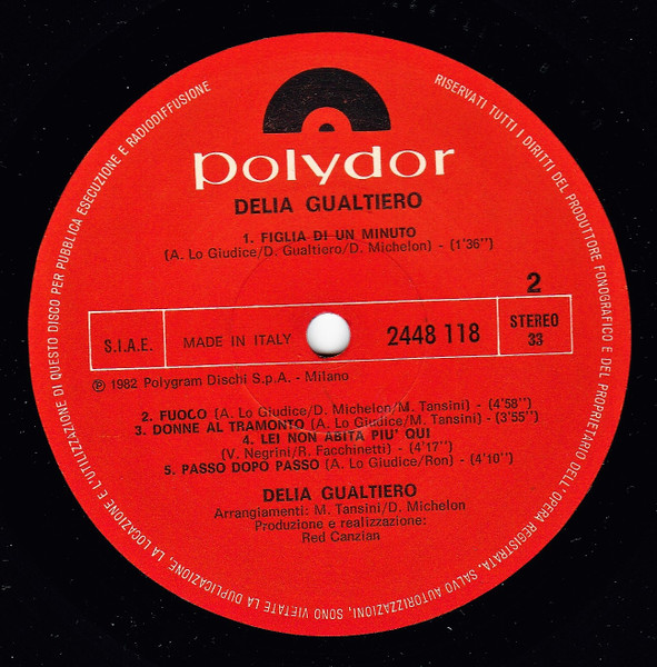 Delia Gualtiero - Delia Gualtiero | Polydor (2448118) - 4