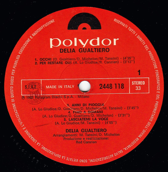 Delia Gualtiero - Delia Gualtiero | Polydor (2448118) - 3