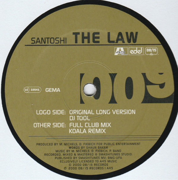 Santoshi - The Law | 08:15 Records (009) - 3