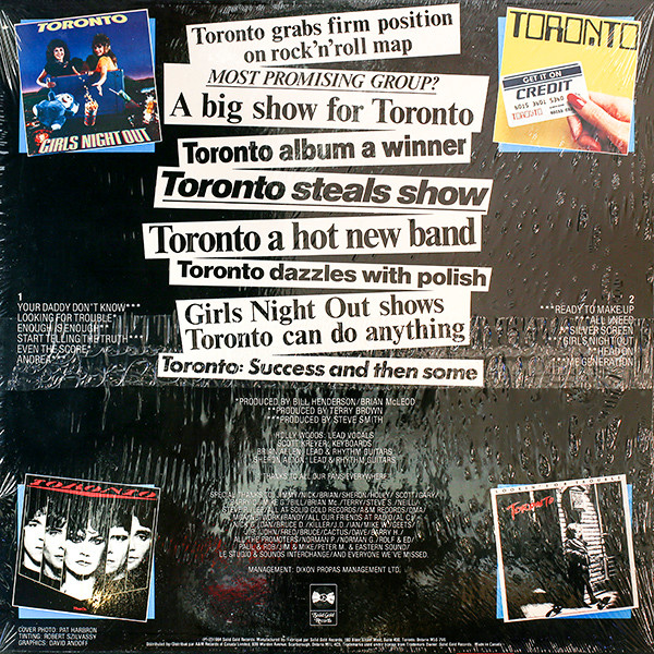 Toronto - Greatest Hits | Solid Gold Records (SGR 1021) - 2