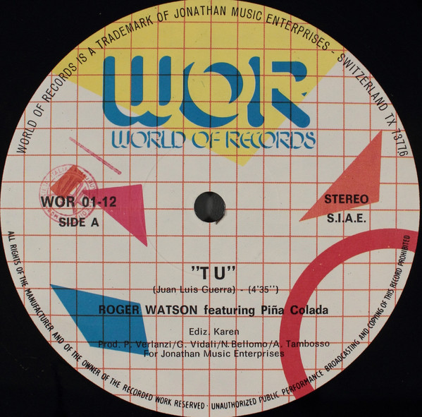 Roger Watson - Tu | World Of Records (WOR 01-12) Roger Watson - Tu | World Of Records (WOR 01-12)
