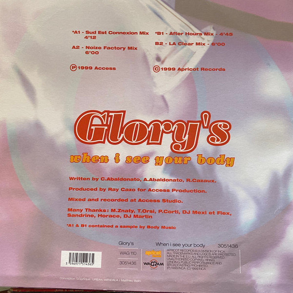 Glory's - When I See Your Body | Apricot Records (3051436)