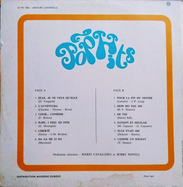 Mario Cavallero / Bobby Powell - Hit Parade Pop Hits Vol.2 | Pop Hits (PH 1802)