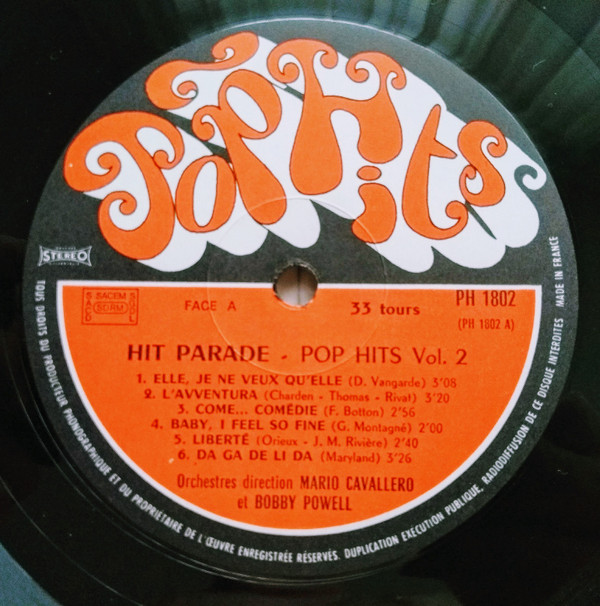 Mario Cavallero / Bobby Powell - Hit Parade Pop Hits Vol.2 | Pop Hits (PH 1802) - 2