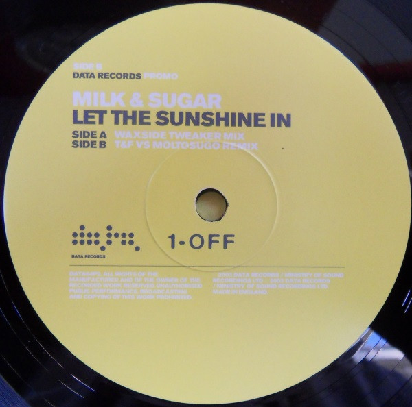 Milk & Sugar - Let The Sunshine In | Data Records (DATA64P2) - 4 Milk & Sugar - Let The Sunshine In | Data Records (DATA64P2) - 4
