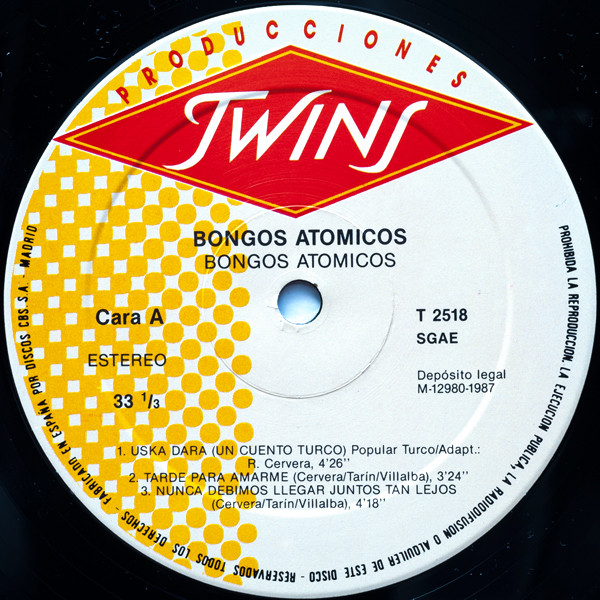 Bongos Atómicos - Bongos Atómicos | Producciones Twins (T 2518) - 3