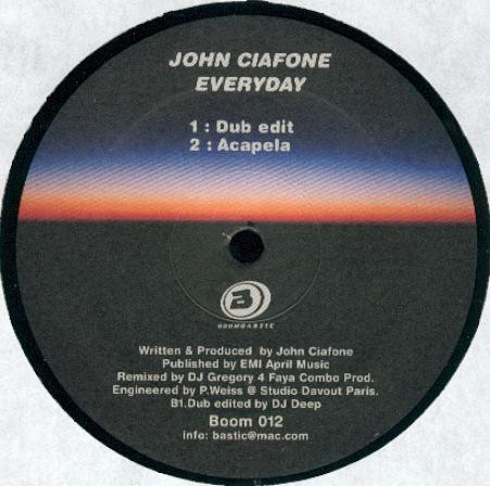 John Ciafone - Everyday | Boombastic (Boom 012) - 2 John Ciafone - Everyday | Boombastic (Boom 012) - 2