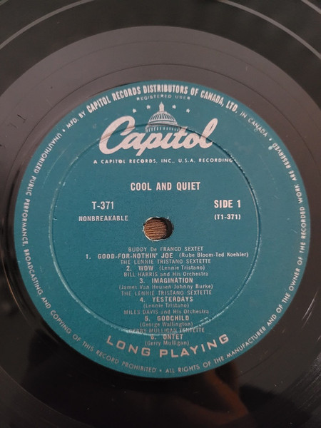 Various - Cool And Quiet | Capitol Records (T-371) - 4