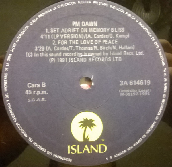 P.M. Dawn - Set Adrift On Memory Bliss | Island Records (3A 614619) - 4
