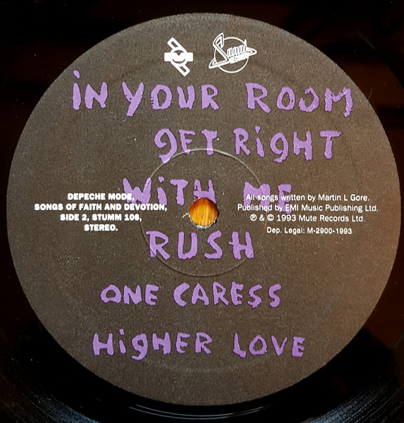 Depeche Mode - Songs Of Faith And Devotion | Mute (STUMM 106) - 4 Depeche Mode - Songs Of Faith And Devotion | Mute (STUMM 106) - 4