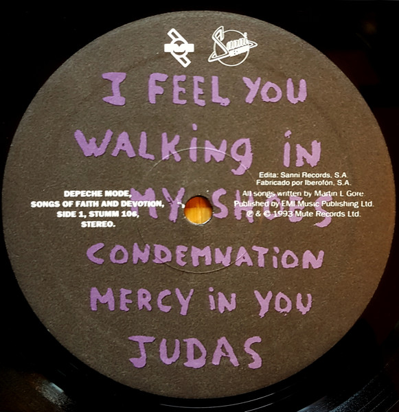 Depeche Mode - Songs Of Faith And Devotion | Mute (STUMM 106) - 3 Depeche Mode - Songs Of Faith And Devotion | Mute (STUMM 106) - 3