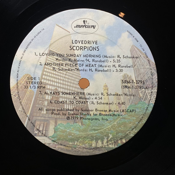 Scorpions - Lovedrive | Mercury (SRM-1-3795) - 3