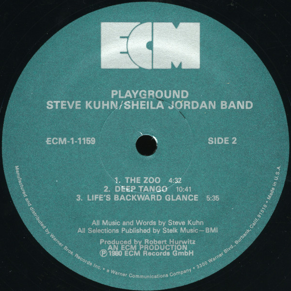 Steve Kuhn / Sheila Jordan Band - Playground | ECM Records (ECM-1-1159) - 3