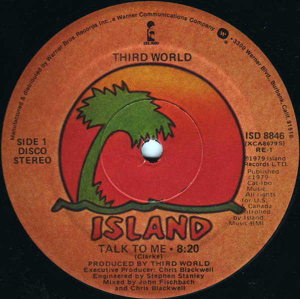 Third World - Talk To Me | Island Records (ISD 8846) - 3