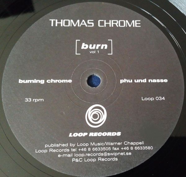 Thomas Krome - Burn Vol. 1 | Loop Records (Loop 034) - 2