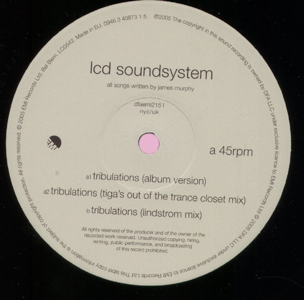 LCD Soundsystem - Tribulations | DFA (dfaemi2151) - 3