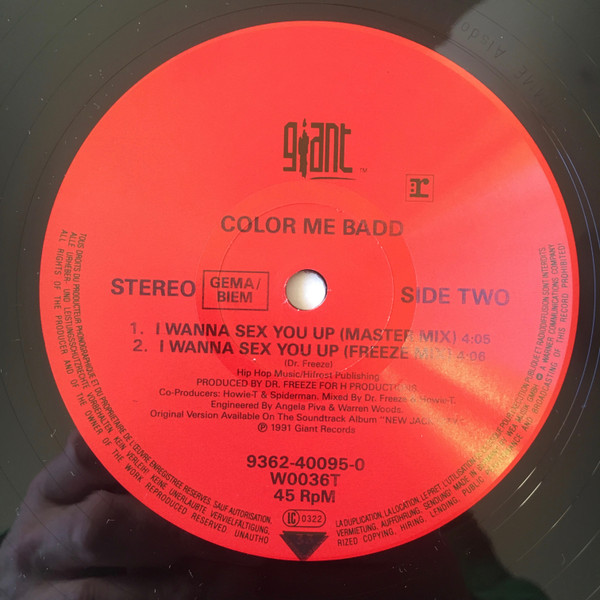 Color Me Badd - I Wanna Sex You Up | Giant Records (W0036T) - 4
