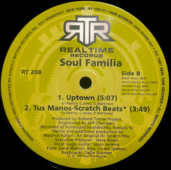 Soul Familia - Tus Manos | Realtime Records (RT 208) - 3