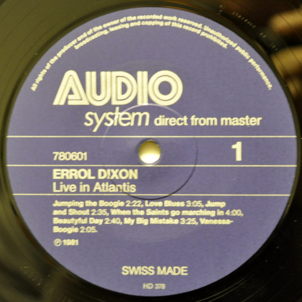 Errol Dixon - Live In Atlantis | Audio System (780601) - 3