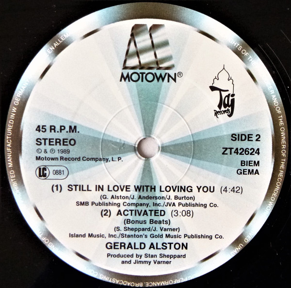Gerald Alston - Activated | Motown (ZT 42624)