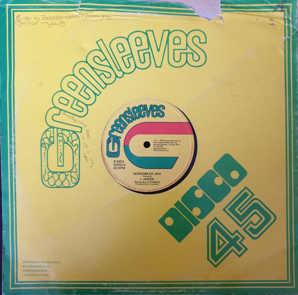 I. Jarzif Backed By Cygnus - How Could I Leave My Wife | Greensleeves Records (GRED 6) - 4