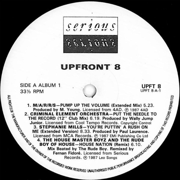 Various - Upfront 8 - Solid State | Serious Records (UPFT 8) - 3 Various - Upfront 8 - Solid State | Serious Records (UPFT 8) - 3