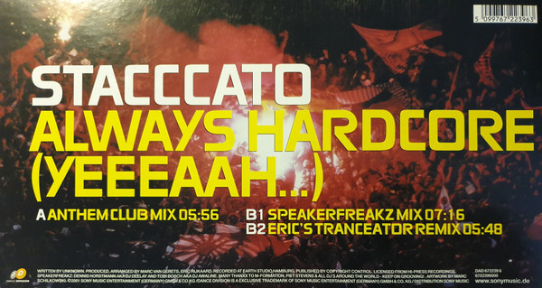 Stacccato - Always Hardcore... (Yeeeaah...) | Dance Division (DAD 672239 6)