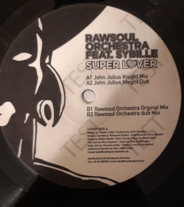 Rawsoul Orchestra - Super Lover | Underground Solution (USR 007) Rawsoul Orchestra - Super Lover | Underground Solution (USR 007)