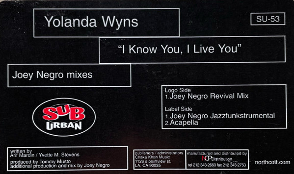 I Know You, I Live You (Joey Negro Mixes)