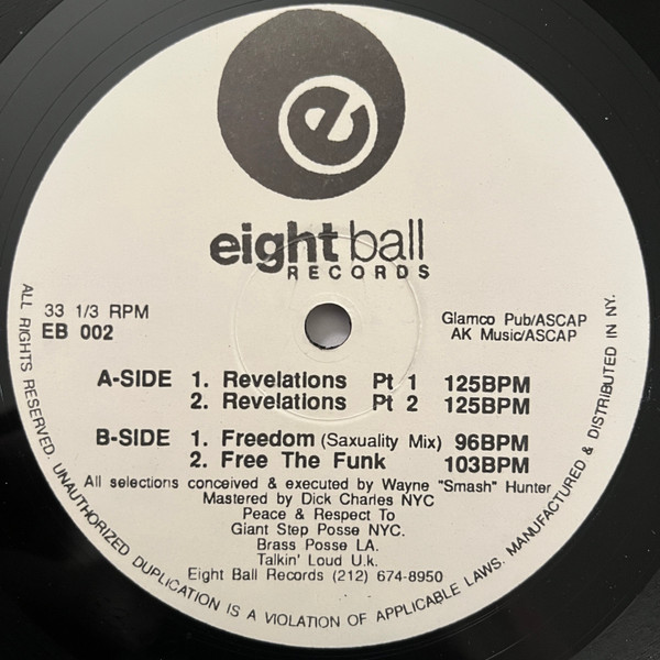 Jazz Not Jazz - Revelations | Eightball Records (EB 002)