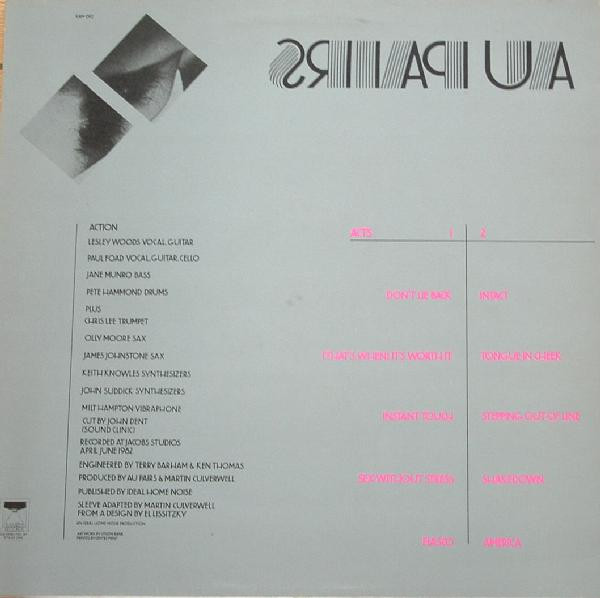 Au Pairs - Sense And Sensuality | Kamera Records (KAM 010) - 2