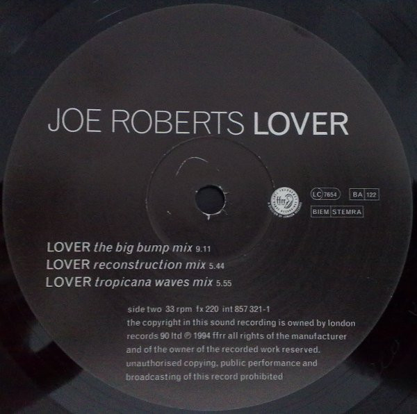 Joe Roberts - Lover | FFRR (FX 220) - 4 Joe Roberts - Lover | FFRR (FX 220) - 4