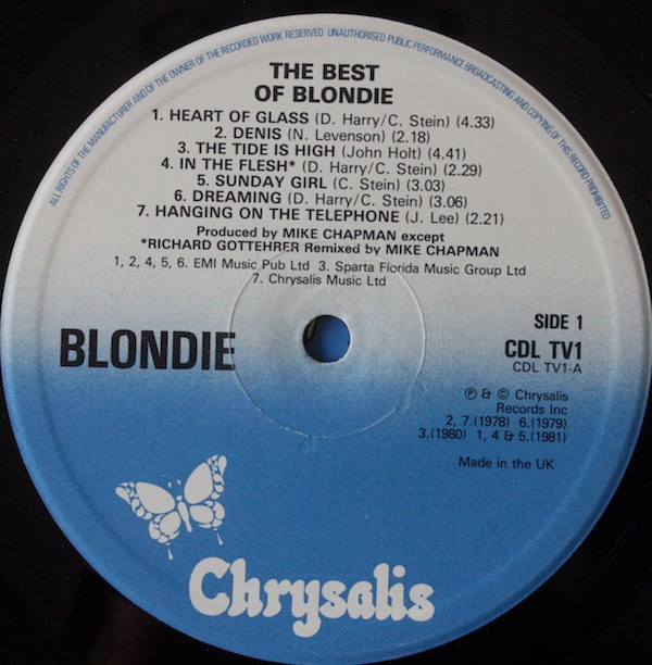 Blondie - The Best Of Blondie | Chrysalis (CDL TV1) - 3
