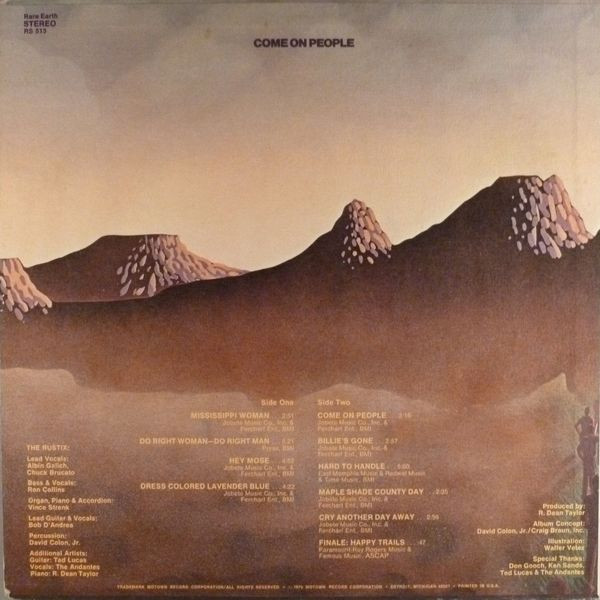 Rustix - Come On People | Rare Earth (RS 513)