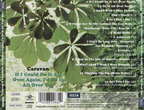 Caravan - If I Could Do It All Over Again, I'd Do It All Over You CD | Decca (8829682) - 3 Caravan - If I Could Do It All Over Again, I'd Do It All Over You CD | Decca (8829682) - 3