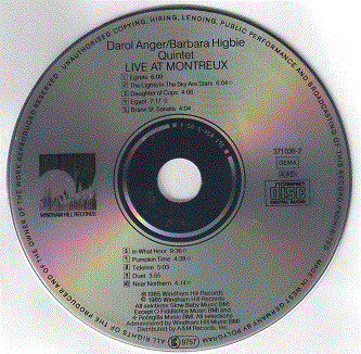 Darol Anger / Barbara Higbie Quintet With Mike Marshall , Todd Phillips And Andy Narell - Live At Montreux | Windham Hill Records (371 036-2) - 2
