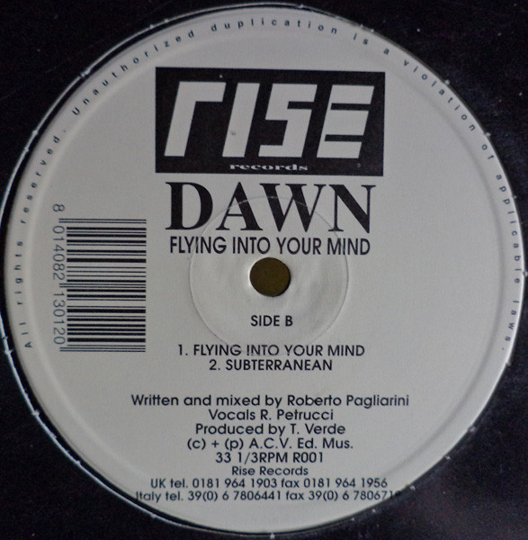 Dawn - Flying Into Your Mind | Rise Records (R001) - 2 Dawn - Flying Into Your Mind | Rise Records (R001) - 2