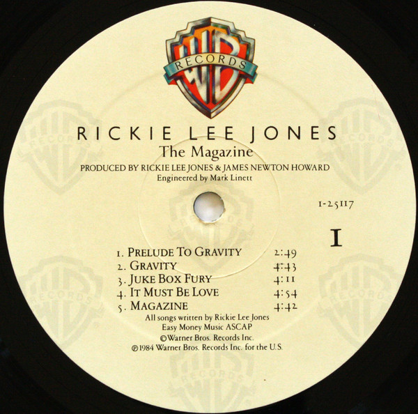 Rickie Lee Jones - The Magazine | Warner Bros. Records (9 25177-1) Rickie Lee Jones - The Magazine | Warner Bros. Records (9 25177-1)
