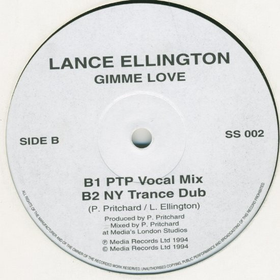Lance Ellington - Gimme Love | Scorpio Scorpio Records (SS 002) - 2 Lance Ellington - Gimme Love | Scorpio Scorpio Records (SS 002) - 2