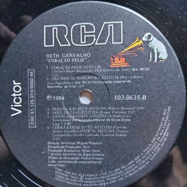 Beth Carvalho - Coração Feliz | RCA Victor (103.0635) - 3