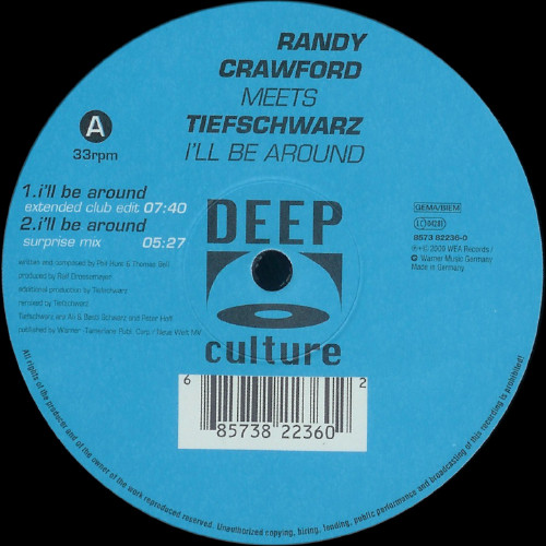 Randy Crawford Meets Tiefschwarz - I'll Be Around | Deep Culture (8573 82236-0)