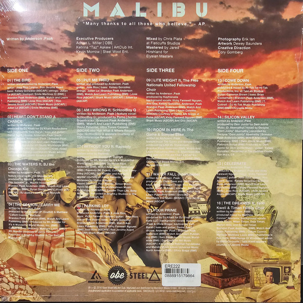 Anderson .Paak - Malibu | OBE (SW234223) - 2