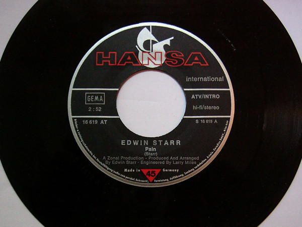 Edwin Starr - Pain / Party | Hansa International (16 619 AT) - 3