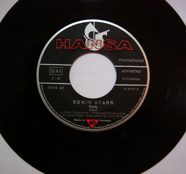 Edwin Starr - Pain / Party | Hansa International (16 619 AT) - 4
