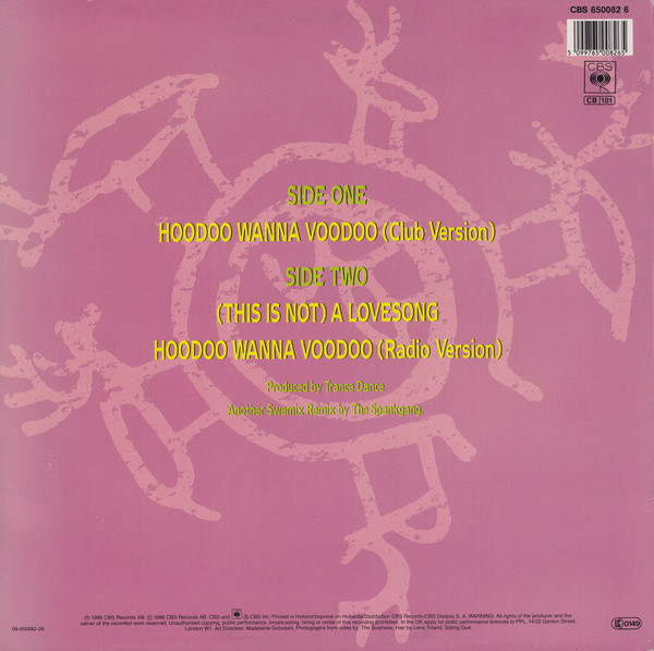 Trance Dance - Hoodoo Wanna Voodoo | CBS (CBS 650082 6) - 2