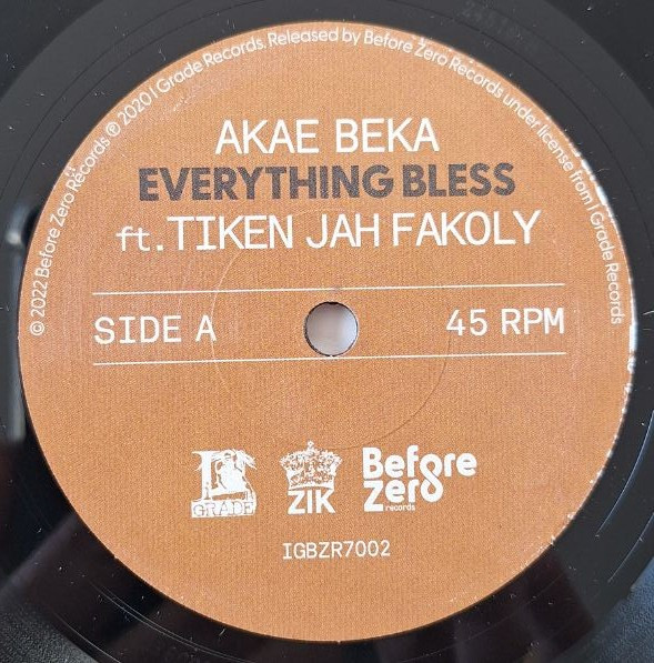 Akae Beka , Tiken Jah Fakoly - Everything Bless | Before Zero Records (IGBZR7002) - 3