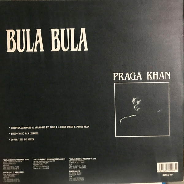 Praga Khan - Bula Bula | House Records (HOUSE 007) - 2 Praga Khan - Bula Bula | House Records (HOUSE 007) - 2
