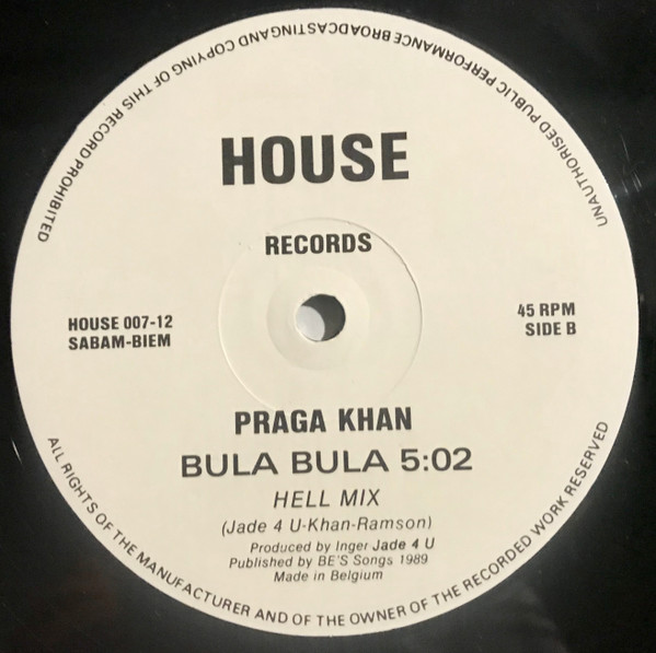 Praga Khan - Bula Bula | House Records (HOUSE 007) - 4 Praga Khan - Bula Bula | House Records (HOUSE 007) - 4